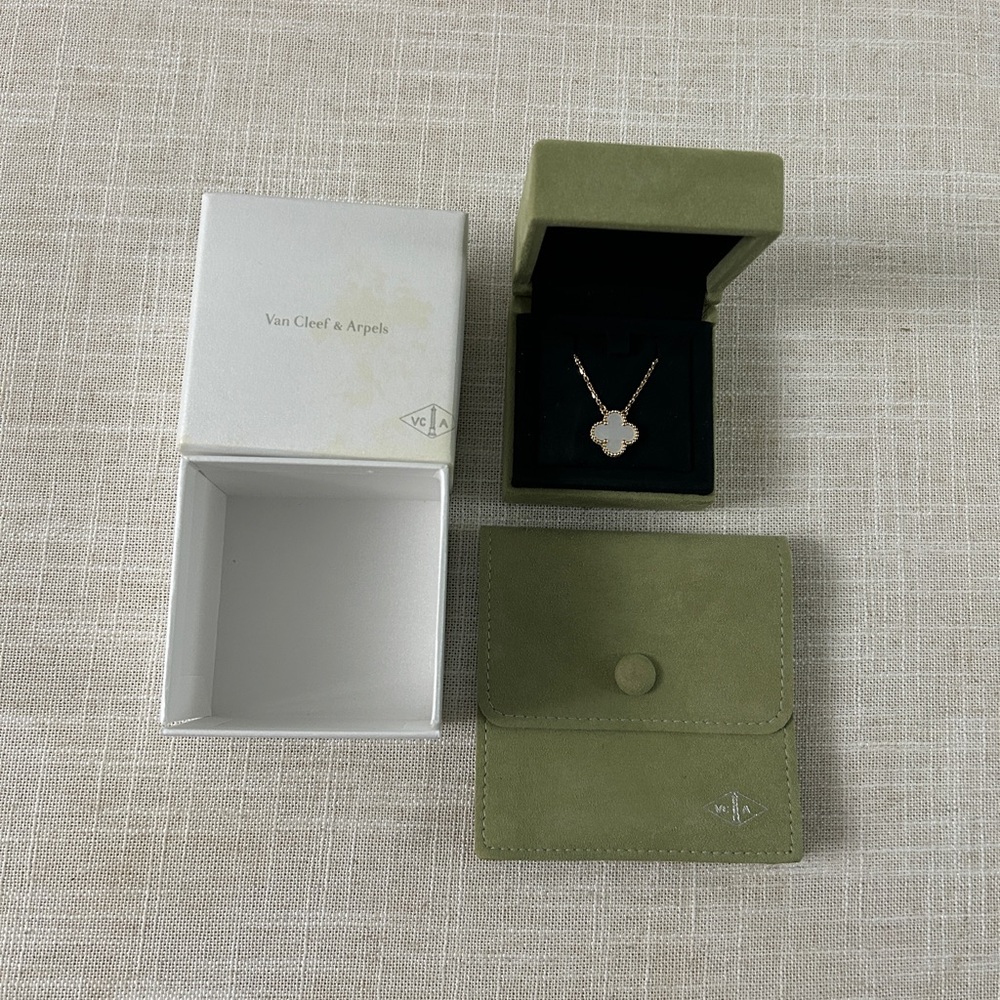 Van Cleef & Arpels Mother of Pearl Vintage Alhambra Necklace